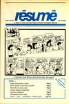 Résumé, Winter, 1991-92, Volume 23, Issue 02