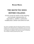 Before College Math by Roxane Elena Ronca